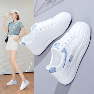 Ins Korean Style White Shoes Women's 2024 Autumn New Student Flat All-match Sneakers Street Casual Shoes Women YDP22