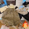 Коричневый с сердечками