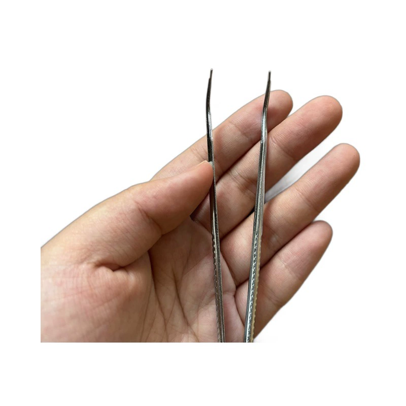 Tweezers, tubular collar, pack, 14.5cm