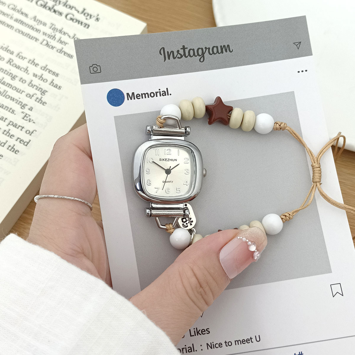 Dopamine Ceramic Small Fresh Bracelet Quartz Watch Chain Style Niche Design High-Value Fashion Student Mori Girl