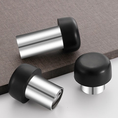 304 stainless steel door stop, solid door stop, mushroom head anti-collision door, glass door, silent rubber, no punching door top