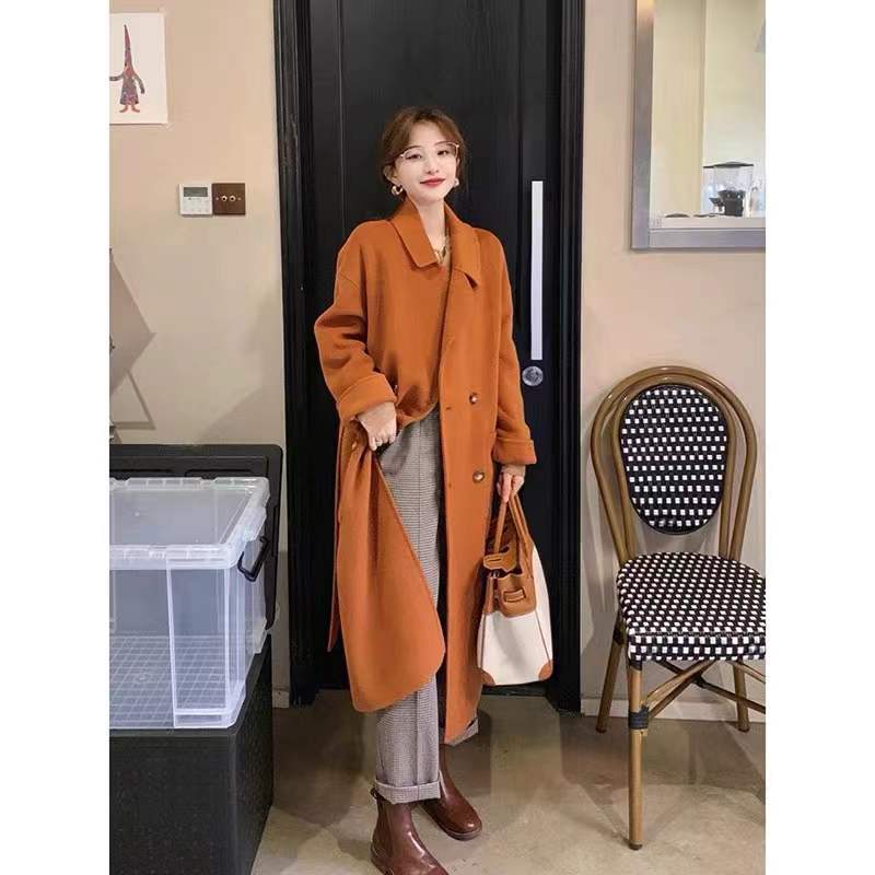Double-faced Cashmere Coat - Side View