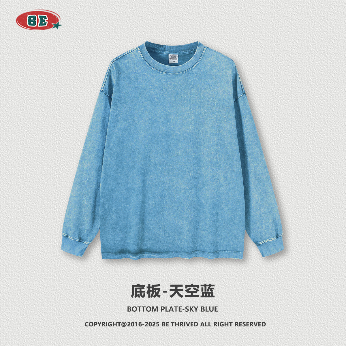 Be customizado| 2025 otoño y invierno marcas de moda estadounidenses digitales de impresión directa de inyección de manga larga camiseta de comercio exterior personalizada transfronteriza