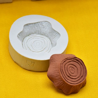 DIY烘焙糕点树桩造型硅胶模具 巧克力蛋糕翻糖装饰品烘焙工具现货