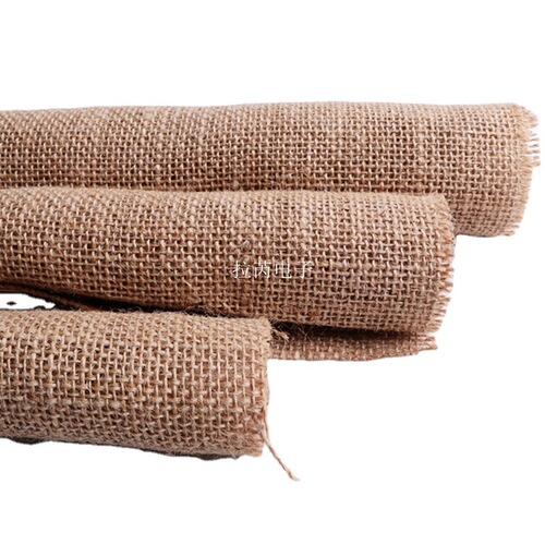 50*50 jute cloth natural burlap laminated burlap bag handbag garden potted Christmas crafts