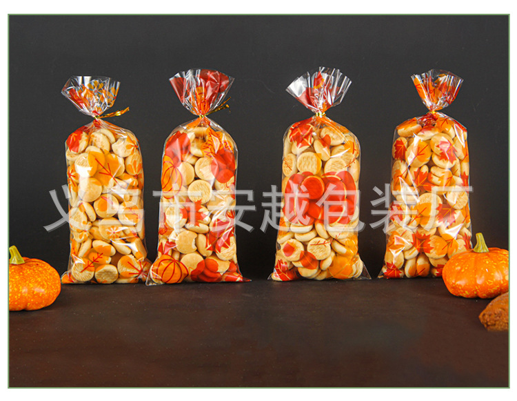 Nueva bolsa de embalaje OPP bolsa de Acción de Gracias amante de Navidad solo día Festival bolsa de celofán bolsa de caramelo bolsa de regalo de vacaciones