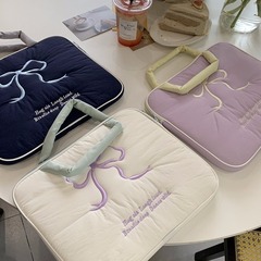韓国insかわいい刺繍リボンタブレット11/13/15インチノート収納バッグ