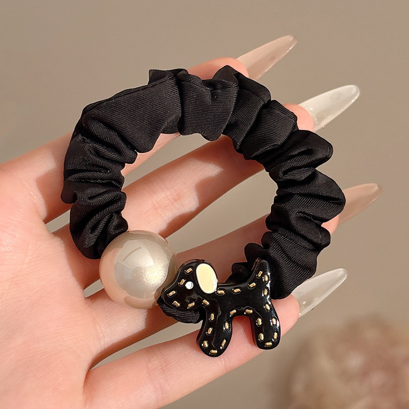 Cuerdas de cabello de alta elasticidad sin costura, anillo de cabello de cola de caballo, cuerdas de cabello de correa femenina, cuerdas de cabello de bola simple, cubierta de cuero cabelludo