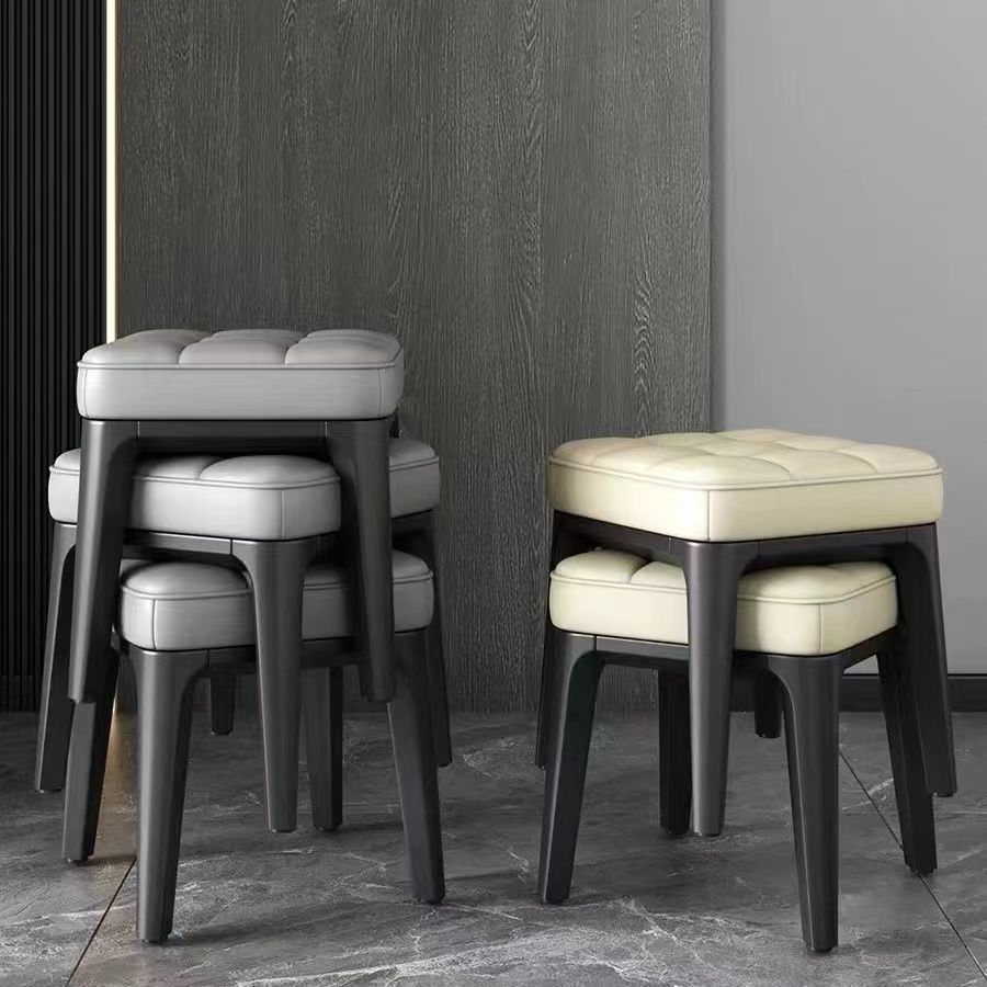 Internet Popular Low Stool Stool Stacked Living Room Plastic Stool Household Stool Upholstered Thickened Shoe Changing Small Stool Children's Simple Small Stool