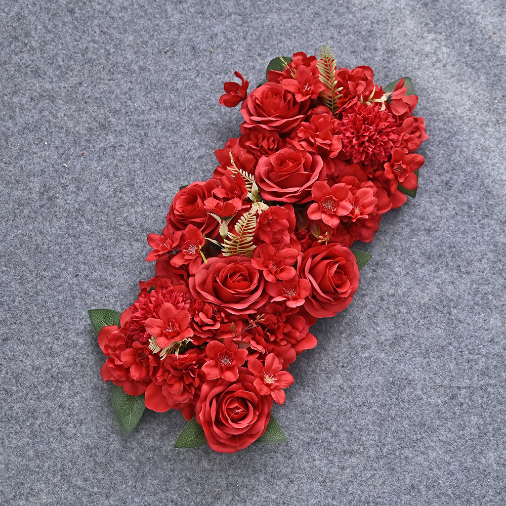 Flor de tela de paleta de verdaderas flores de plataforma de arco de flores de seda de flores de hortenida bodas festivales decoración de escaparates de tiendas simulación