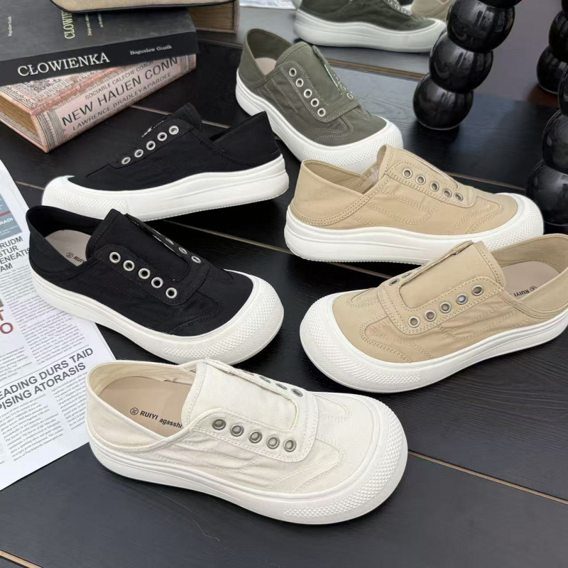 Thin-Soled Soft Canvas Shoes for Women 2026 New Summer Fashion Versatile Casual Shoes Trendy Sneakers Xy-A6617 Thin-Soled Soft Canvas Shoes for Women 2026 New Summer Fashion Versatile Casual Shoes Trendy Sneakers Xy-A6617