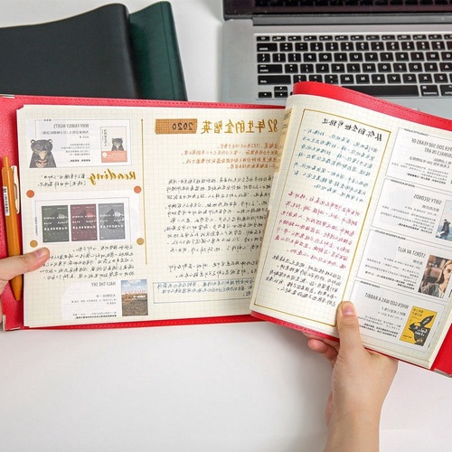 Work Binder Loose-Leaf Map Grid Notebook Comfortable Notebook Softcover Office Notepad Cross-Border Wholesale