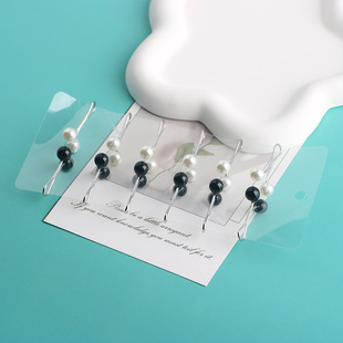 Women's Pearl Brooch, Simple and Fashionable Clothing Pearl Clip, Cross-Border Exclusive for Pearls, Convenient to Wear, Fashionable U-Shaped Clip