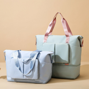 Folding universal travel bag to go out, sports bag wet and dry separation, luggage organizer bag 2