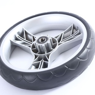 Children's wheel golf luggage wheel EVA foam wheel Pu wheel silver frame (color optional) 10-inch