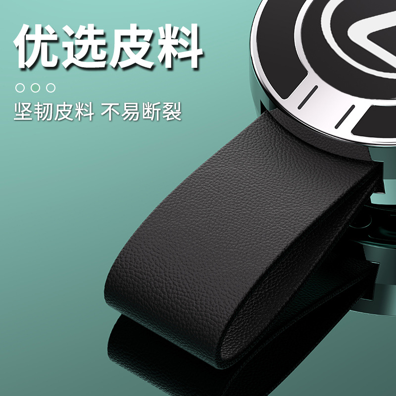 LLavero de coche de lujo ligero de gama alta para hombres llavero de grabado láser de doble cara llavero de coche de negocios para hombres anillo colgante