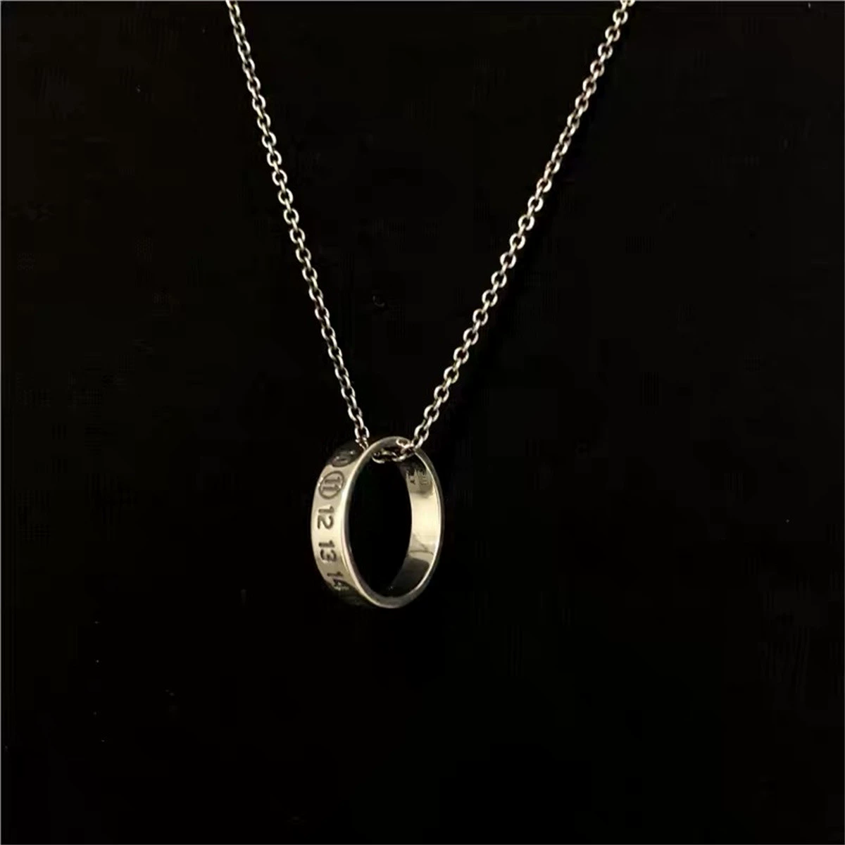 PYC 925 Серебряная классическая пара с цифровым кольцом можно сочетать с ожерельем ins супер огонь модный аксессуар кольца