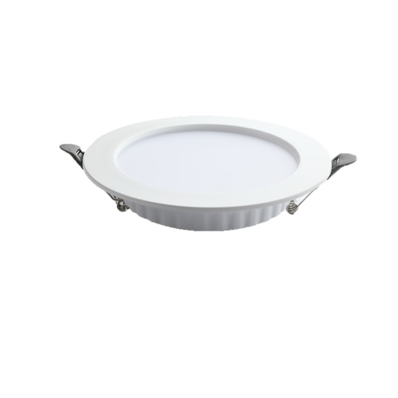 Downlight LED redondo ultrafino integrado al por mayor para el hogar 6 pulgadas 8 pulgadas techo de agujero abierto anti-deslumbramiento sala de estar ojo de buey lámpara de barril