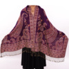 Demi-season retro ethnic cloak, scarf, boho style, ethnic style