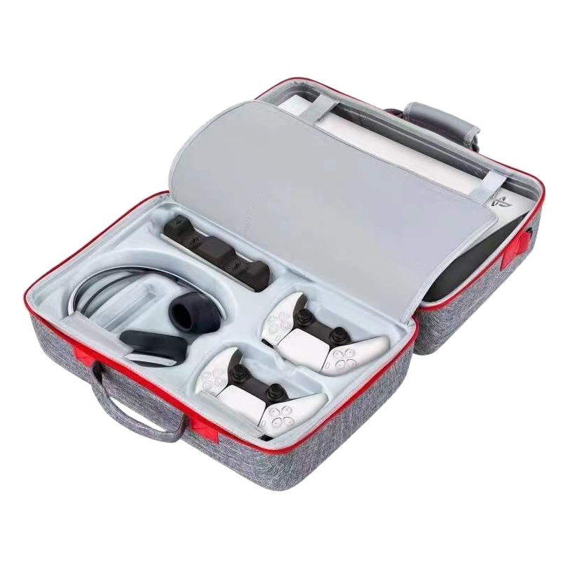 Antiguo bolso de almacenamiento de host PS5 cuerpo ps5 conjunto completo de accesorios mango de doble capa gruesa maleta de hombro