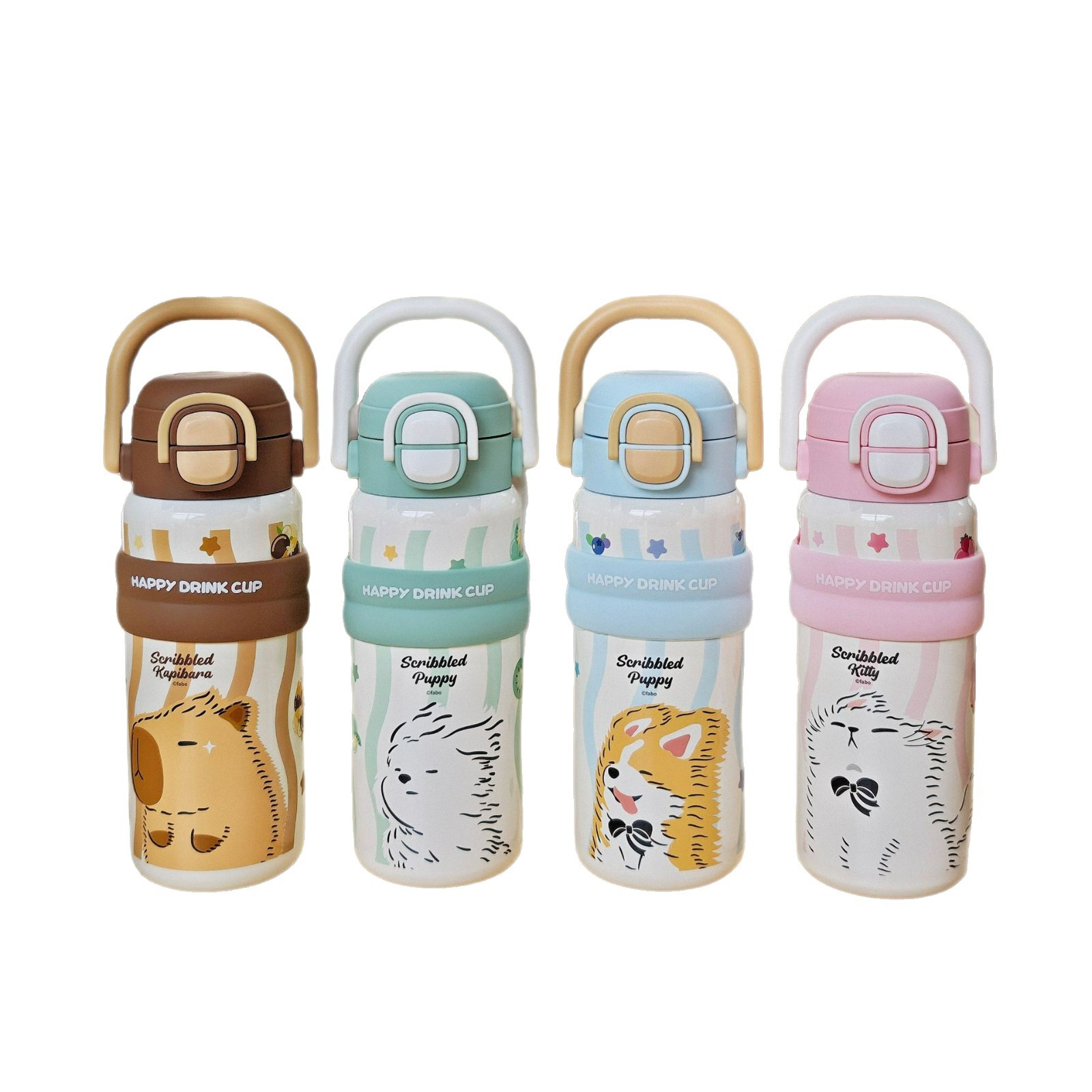 Taza termo portátil para niños para mujer 2025 nuevo estilo de alto valor para estudiantes varones que van a la escuela taza de bebida doble especial botella de agua portátil
