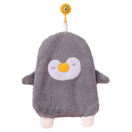 Coral velvet creative hand towel, hanging absorbent towel, children's hand towel, cute hanging towel, hand towel