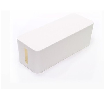 Caja de almacenamiento de alambre de plástico tablero de enchufe de alimentación caja de alambre caja de organización del router socket caja de almacenamiento