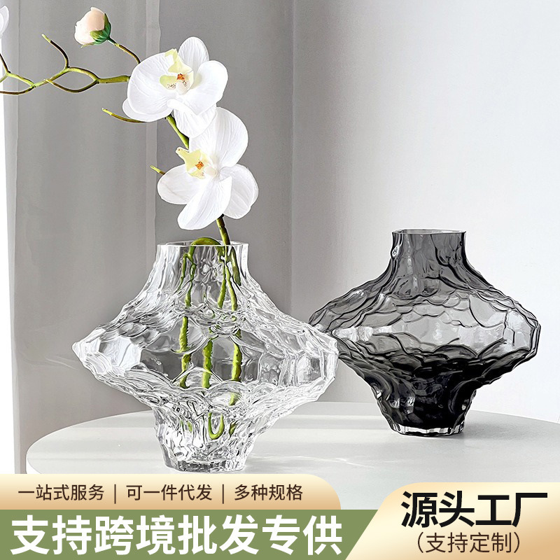Wholesale Foreign Trade Creative Glass Vases, Irregular and Unique Home Decor Items for Model Rooms, Flower Arrangement Crafts, and Ornaments Wholesale Foreign Trade Creative Glass Vases, Irregular and Unique Home Decor Items for Model Rooms, Flower Arrangement Crafts, and Ornaments