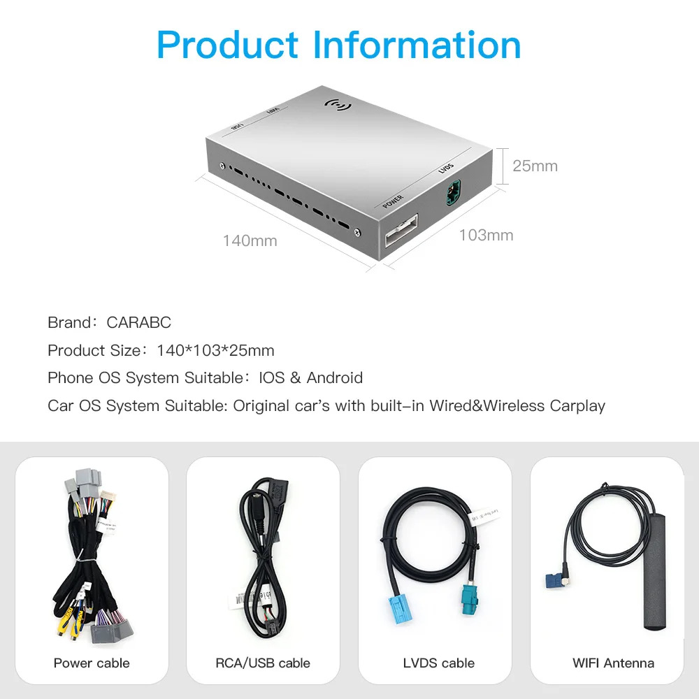 Suitable for Jaguar Land Rover Wireless Apple Carplay Android Auto Navigation Bosch Harman System
