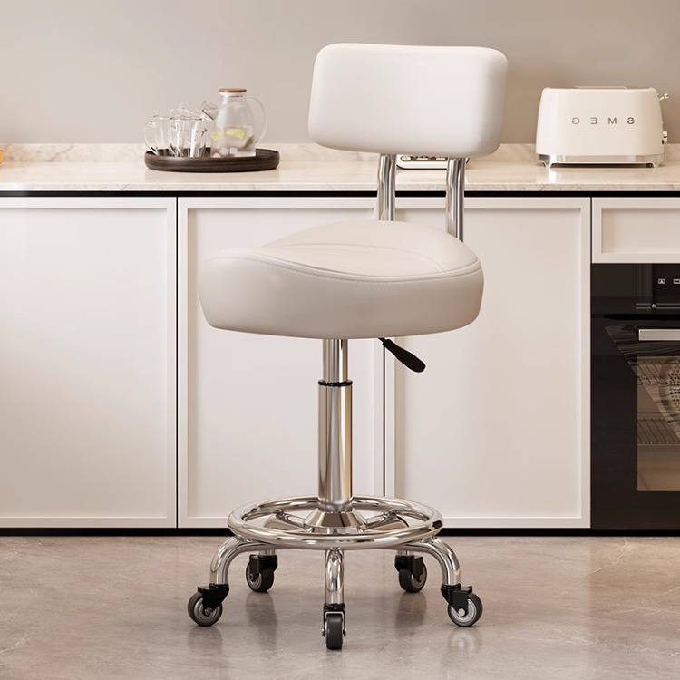Silla de peluquería cómoda y sedentaria personalizada para cocinar, se puede levantar y bajar, caja registradora, taburete, silla de montar para cocinar en la cocina image 18