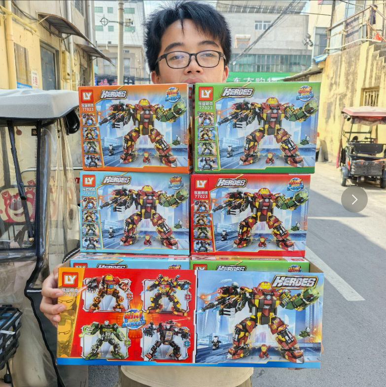 Mech Warriors, Iron Man, Racing Heroes, Sports Cars, Heroes - Compatible with LEGO Bricks, Educational Toys, Small Particle Building Blocks, Boys' Assemblies