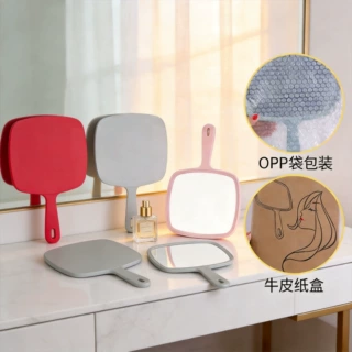 手持镜子牙科纹绣手柄化妆镜宿舍梳妆台超大号美容院专用定制