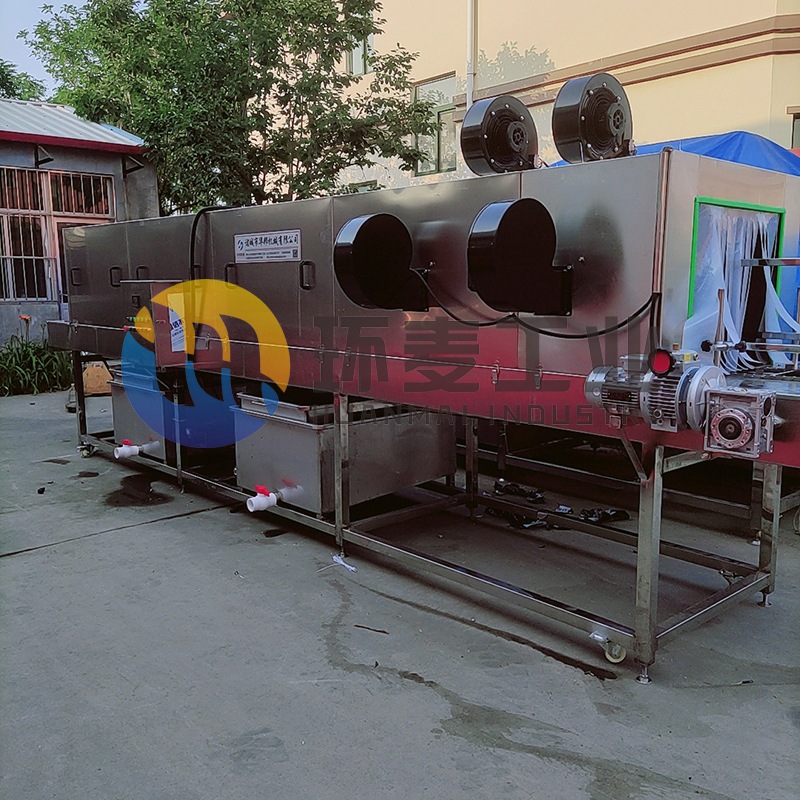 沥水式周转筐清洗机 HM净菜周转筐清洗机 风干洗筐一体机