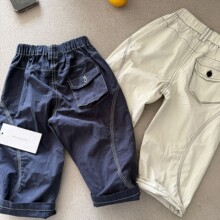 26夏款儿童裤子现货男童长裤女童防蚊裤工装裤