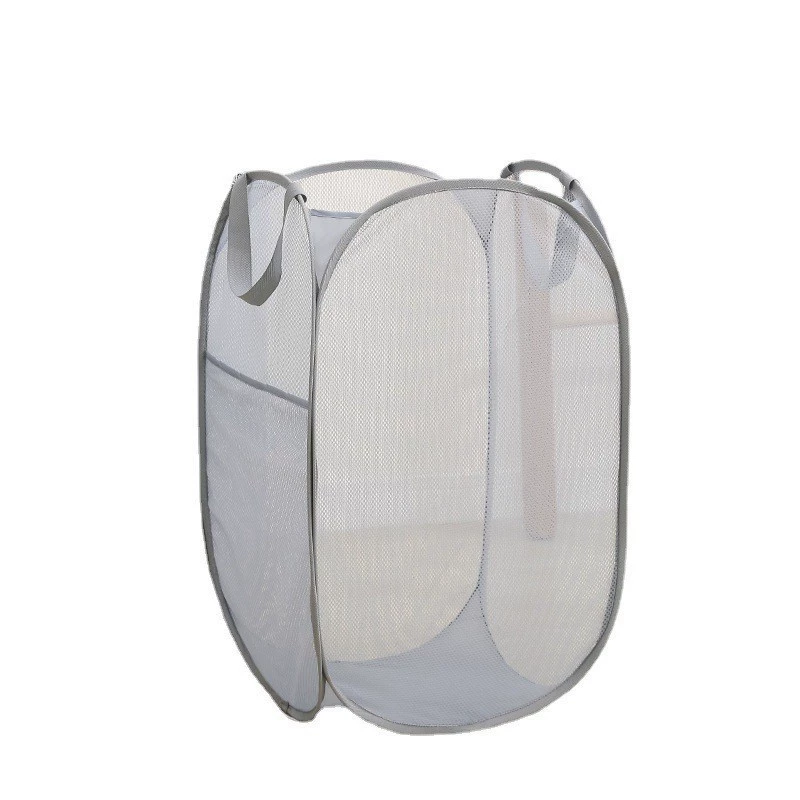 Laundry Basket, foldable mesh storage basket, vertical/horizontal 36×36×58 cm, lightweight