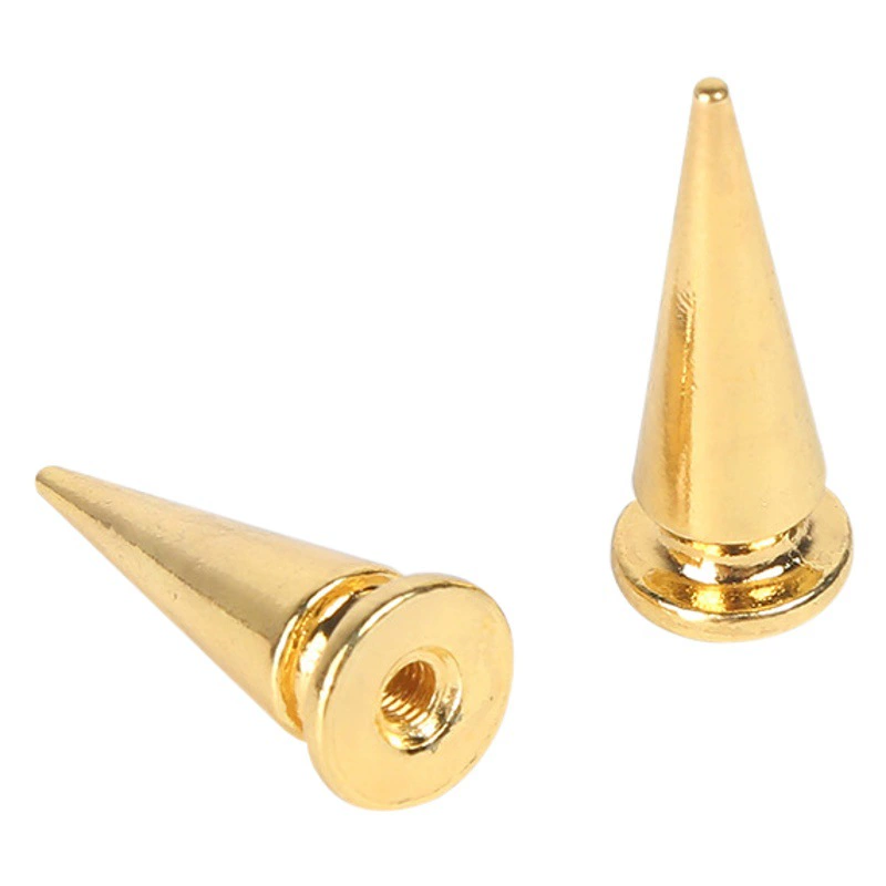 Панк-заклепки Панк Спайк Пуля Заклепки DIY Ивы Гвозди Полные спецификации Гвозди для сосков Латунные сумки