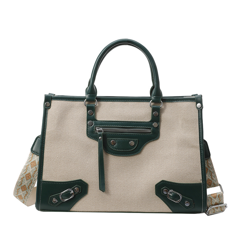 Bolsa de hombro retro remachado lujoso ligero versátil Volkswagen gran capacidad bolso de mano caliente locomotora cool mochila