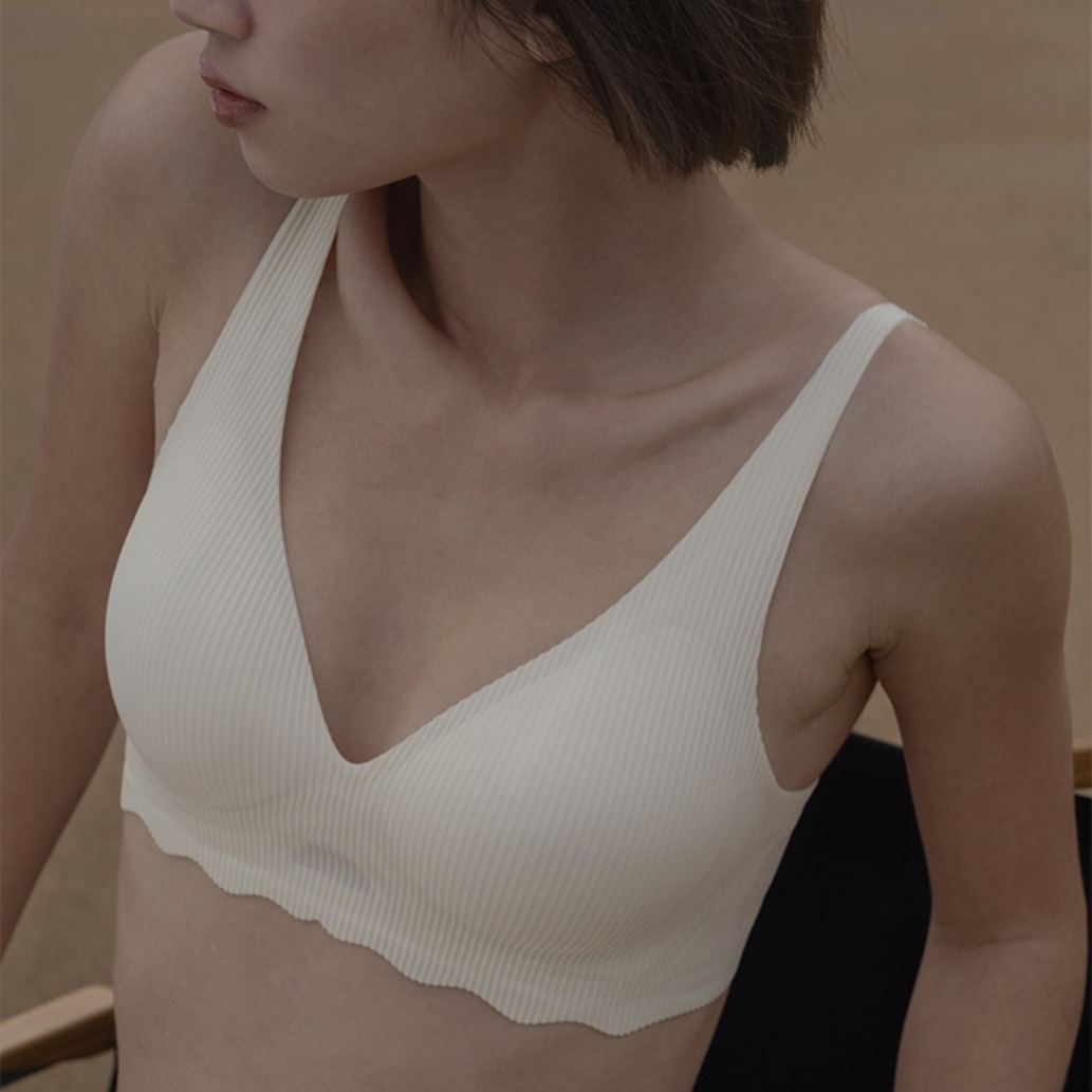 Rayas de recolección sin costuras, soporte superior antibacteriano, leche auxiliar antideslizante, ropa interior antiflacidez, sujetador de texto femenino