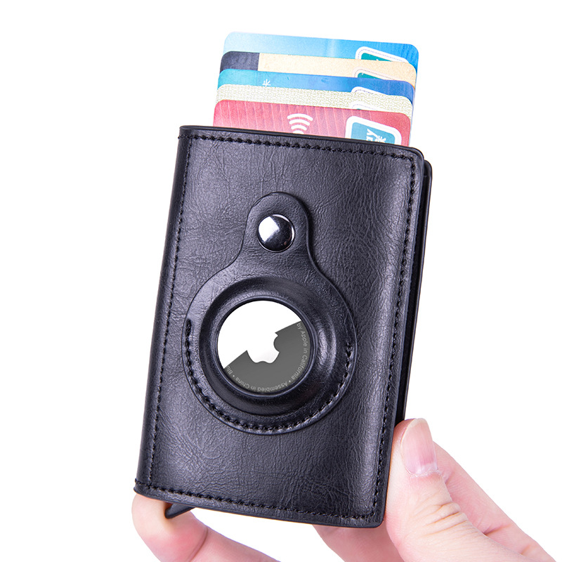 airtag Positioning Tracker Real pickup bag Simple creative business multifunctional Wallet Wallet Card bag X-81