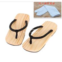 新款风木板拖鞋日式木屐木拖男女平板木头底人字夹脚古风拖垒德株