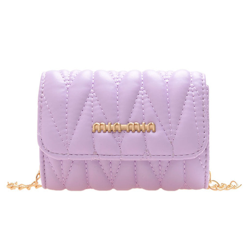 Children's shoulder bag, Korean style fashionable small bag, mini princess chain coin purse, girl's stylish cross-body small square bag