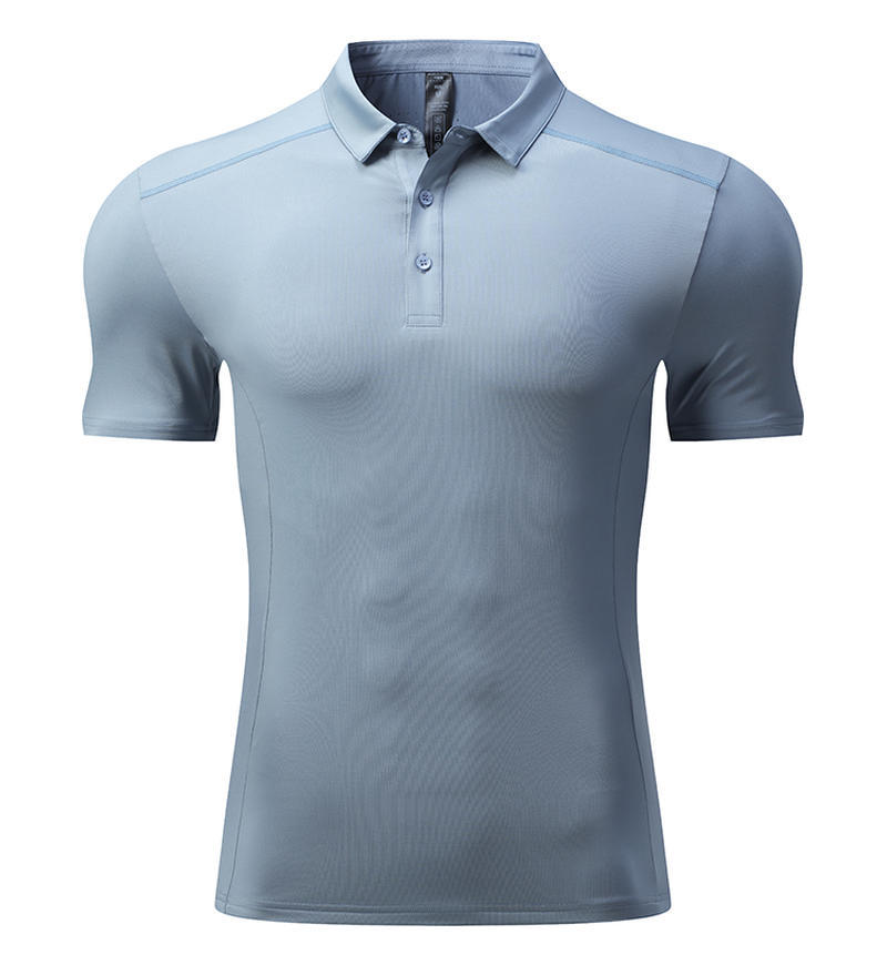 Camiseta de solapa de ropa de polo de hombro de alta gama para hombres