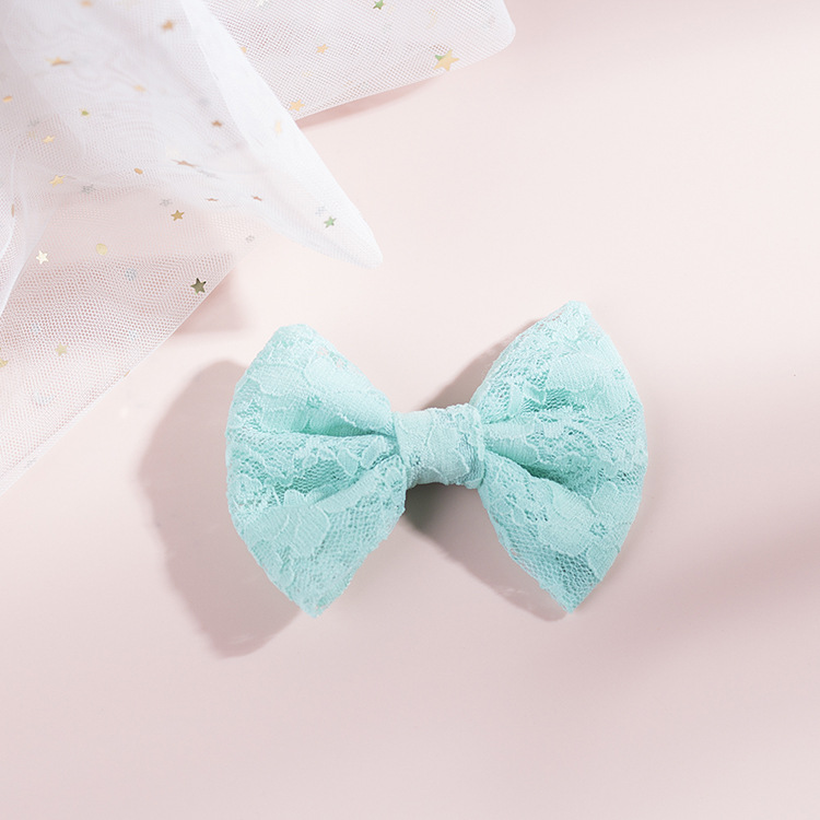 Children's Lace Bow Hair Clip display picture 6
