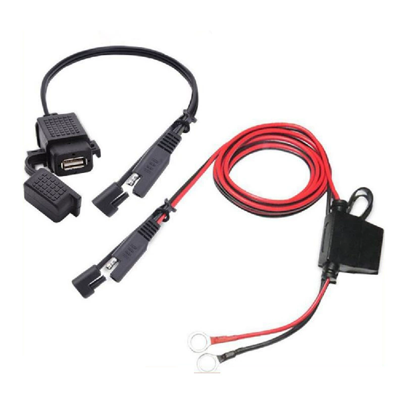 Завод прямые поставки SAE автомобильный мотоцикл зарядный адаптер Однопортовый USB мотоцикл зарядное устройство для мобильного телефона