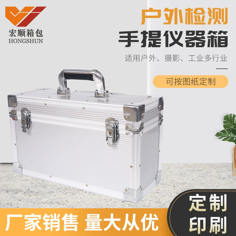 Портативный ящик для инструментов из алюминиевого сплава ящик для хранения инструментов коробка для электронных аксессуаров наружная коробка для звуковой карты