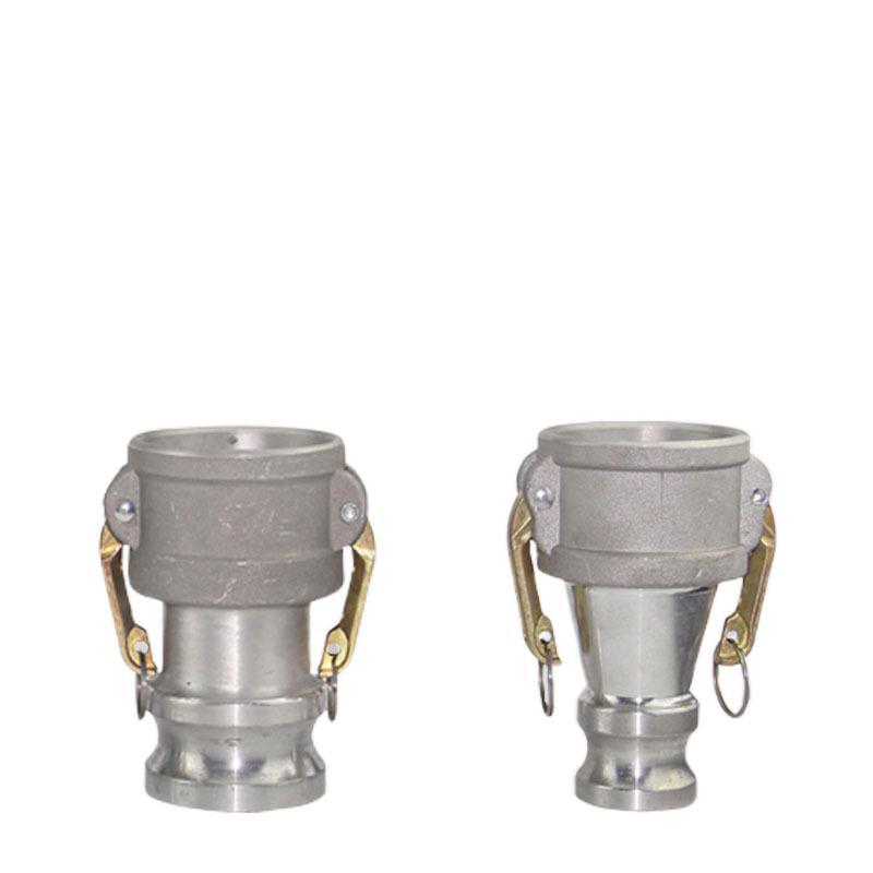 铝合金快速接头变径转换管接头阴端变阳端C型变E型油罐车公头母头