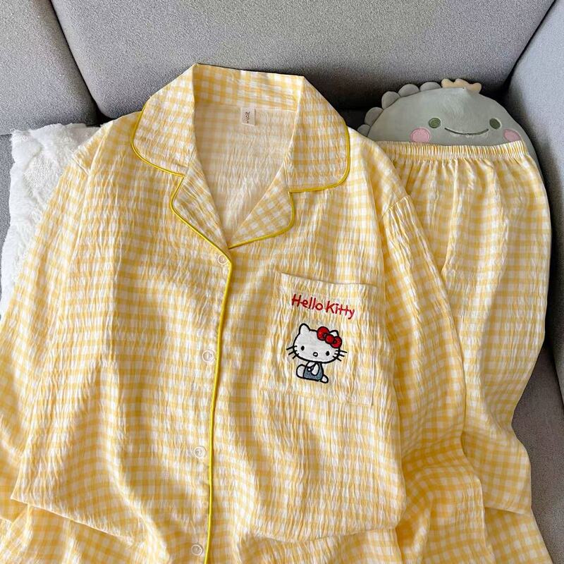 外国貿易クロスボーダー卸売クラウドコットン長袖ズボン 120 グラムパジャマ女性のための Xiaoxin 外で着用できるラペルカーディガンホーム服|undefined