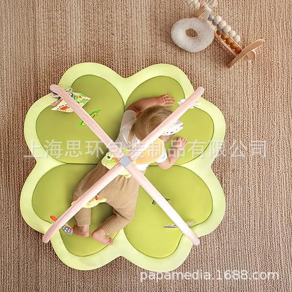 Factory Direct Sales 0-6 Months Baby Play Mat Four-Leaf Clover Baby Activity Fitness Rack Educational Toy Exercise Rack