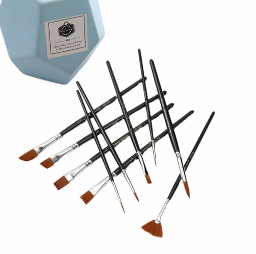 Cross-border hot selling 12 copper tubes dark blue combination brush watercolor acrylic oil painting painting set new packaging wholesale
