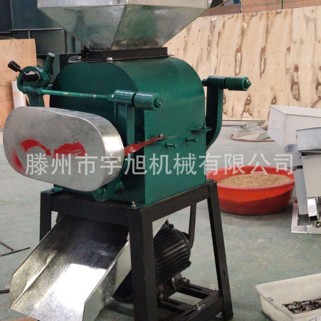 对辊挤扁机粮食破碎机 小麦大豆挤扁机压扁机